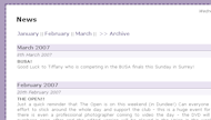 Latest News Screen Shot